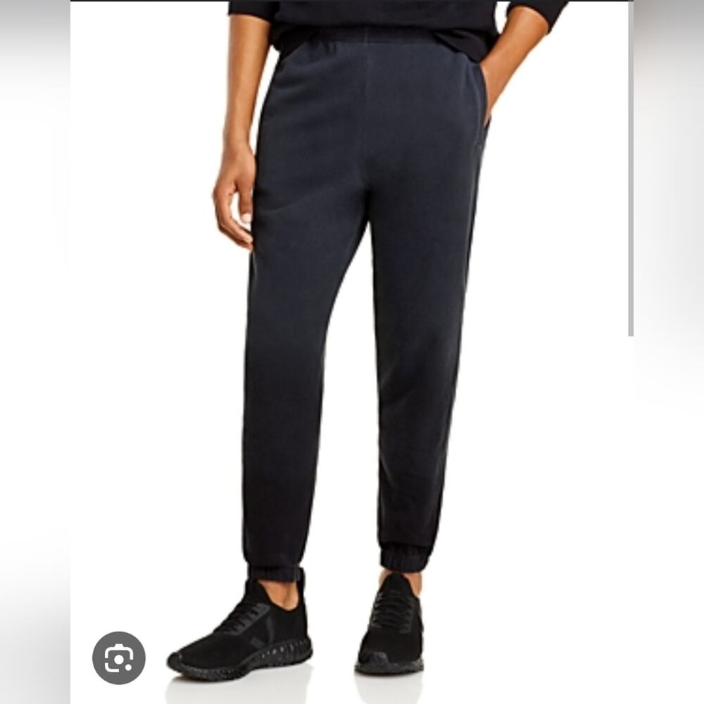 Monrow men's ombre wash slouchy sweats in faded black size XL